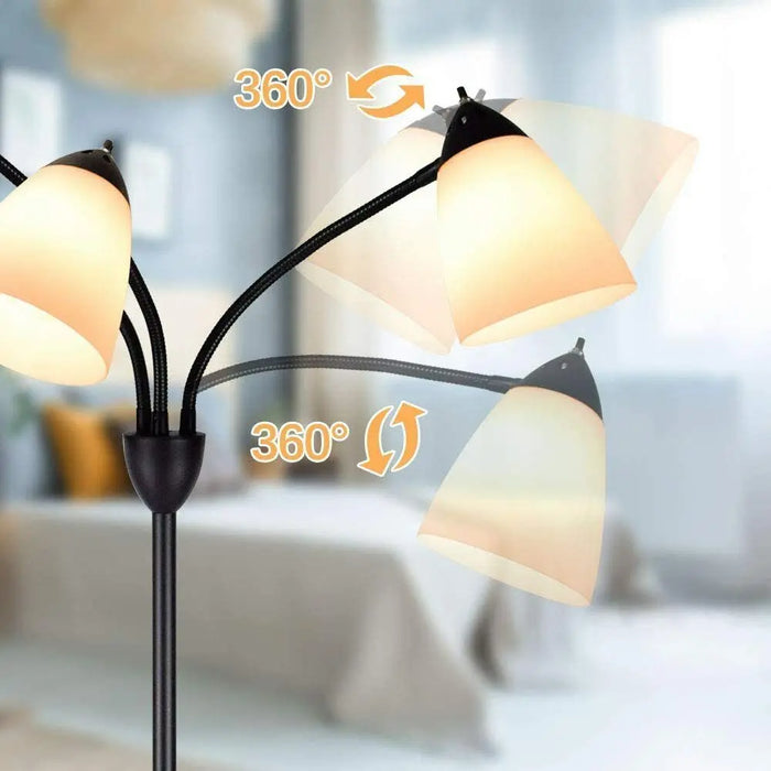 3 Bulb Modern Living Room Floor Lamp Canva Home