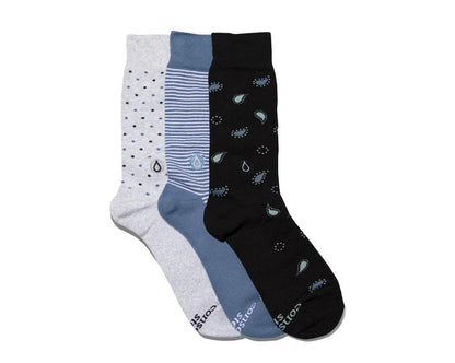 3 Pairs of Organic Socks in Gift Box that Gives Clean Water