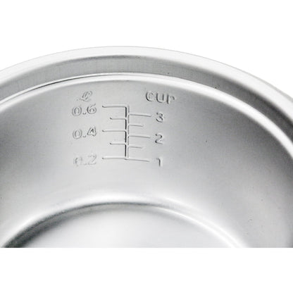 Cooking measurement markings on inner pot.