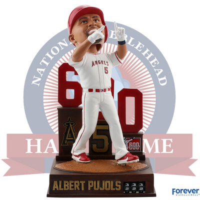 Albert Pujols Los Angeles Angels 600 Home Run Tracker Bobblehead - National Bobblehead HOF Store