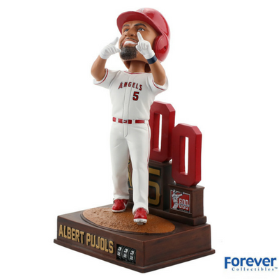 Albert Pujols Los Angeles Angels 600 Home Run Tracker Bobblehead - National Bobblehead HOF Store