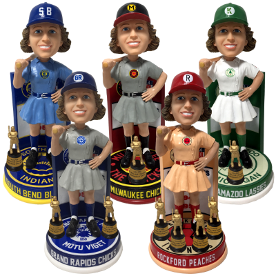 All-American Girls Professional Baseball (AAGPBL) Champions Bobbleheads