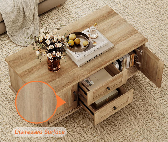 Allie Farmhouse Coffee Table - Canva Home
