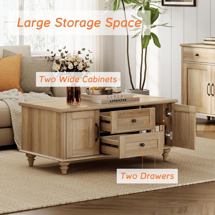 Allie Farmhouse Coffee Table - Canva Home