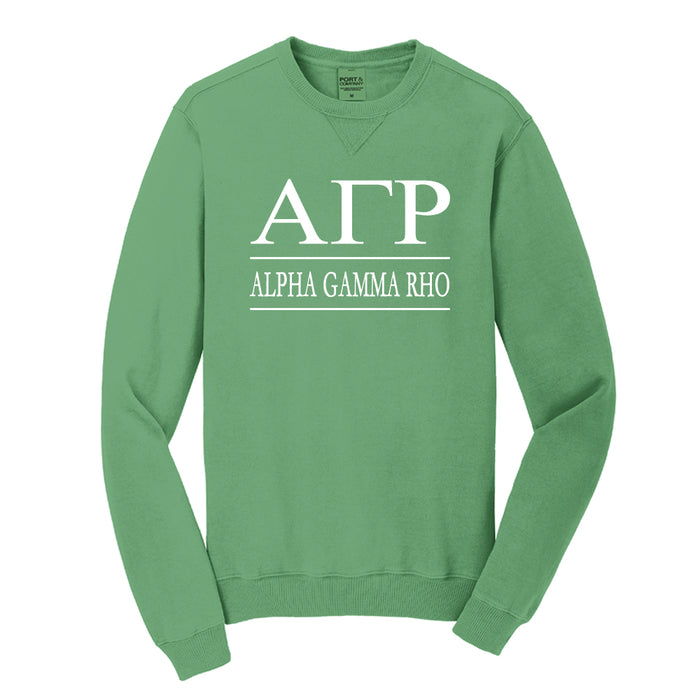 Alpha Gamma Rho Beach Washed Crewneck Sweatshirt