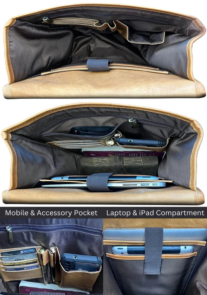 Alpine Genuine Leather Backpack Bag
