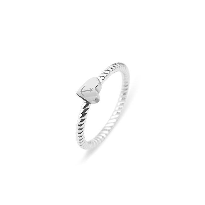 Ring Anchor Love Silber