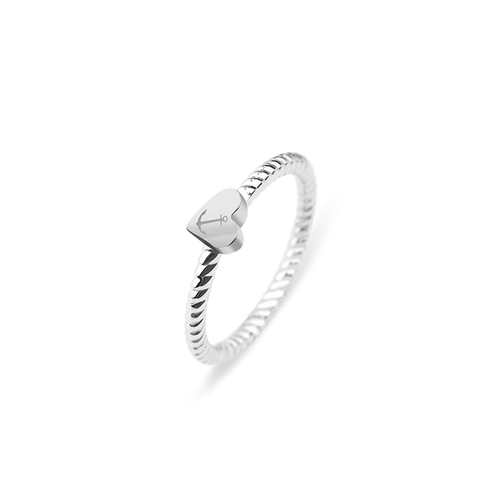 Ring Anchor Love Silber