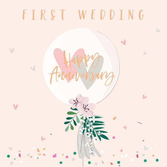 Anniversary First Wedding Greetings Card