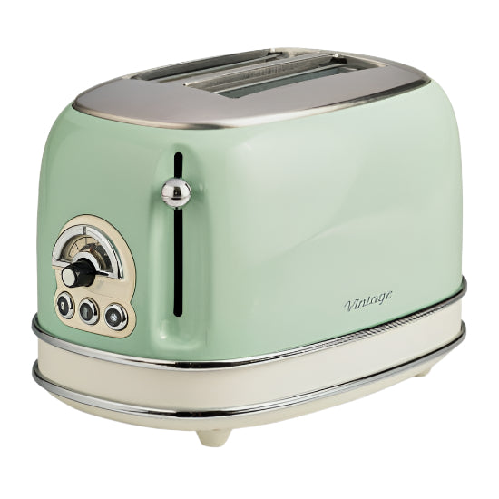 155/14/Ariete Toaster 2slice, 810W,6 toasting levels,Functions delete/defrost/heating,,Green color.