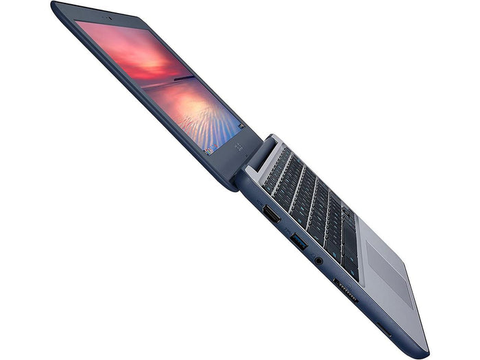 ASUS C202SA 11.6" (1366x768) Chromebook - Intel Celeron N3060 1.60GHz, 4GB RAM, 16GB SSD, WebCam, Card Reader, HDMI, Chrome OS