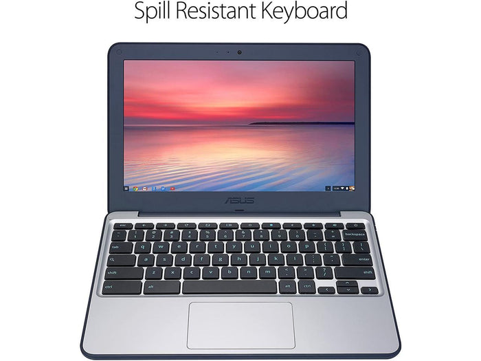 ASUS C202SA 11.6" (1366x768) Chromebook - Intel Celeron N3060 1.60GHz, 4GB RAM, 16GB SSD, WebCam, Card Reader, HDMI, Chrome OS