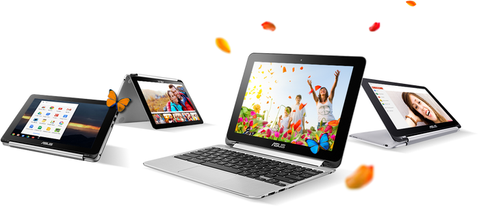 ASUS Chromebook Flip C100PA Touchscreen Laptop - ROCKCHIP 3288-C QUAD CORE 1.80GHz 4GB RAM 16GB SSD 10.1" WebCam Chrome OS