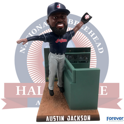 Austin Jackson Cleveland Indians Catch Bobblehead - National Bobblehead HOF Store