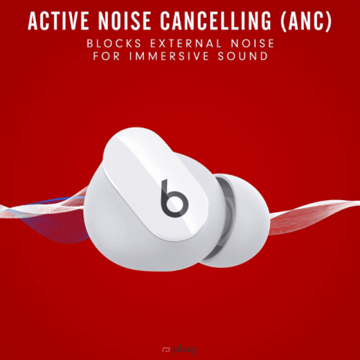 Beats Studio Buds - True Wireless Noise Cancelling Earphones White