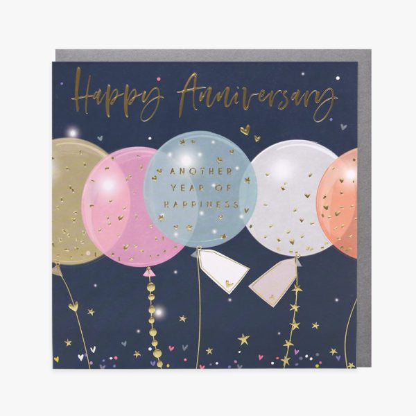 Belly Button Anniversary Balloon Greetings Card