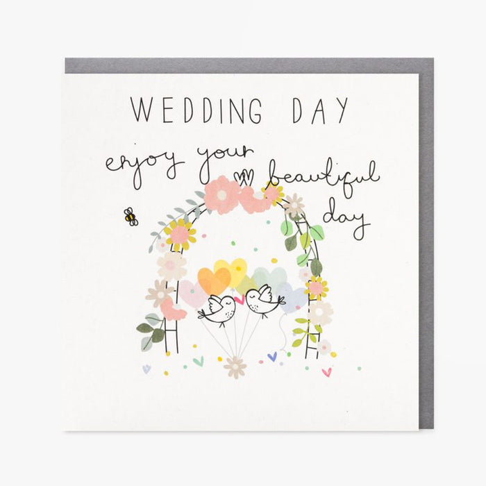 Belly Button Beautiful Day Wedding Greetings Card