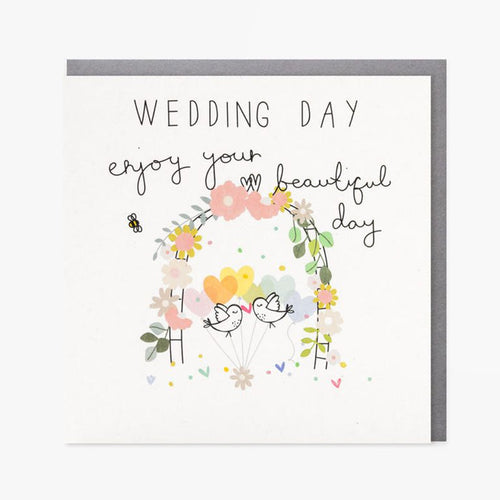 Belly Button Beautiful Day Wedding Greetings Card