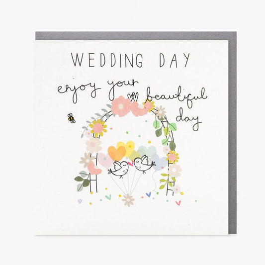 Belly Button Beautiful Day Wedding Greetings Card