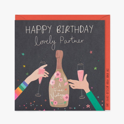 Belly Button Happy Birthday Partner Greetings Card