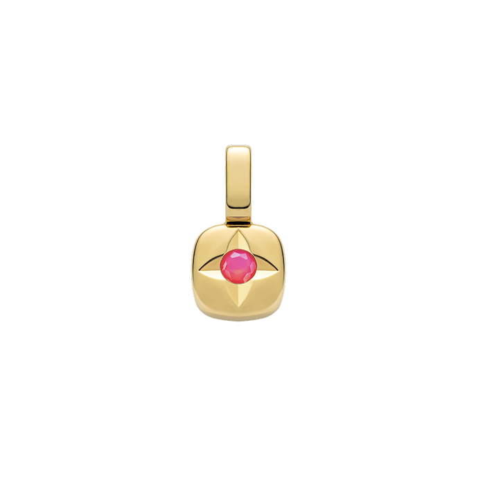 Birthstone Charm October Gold
