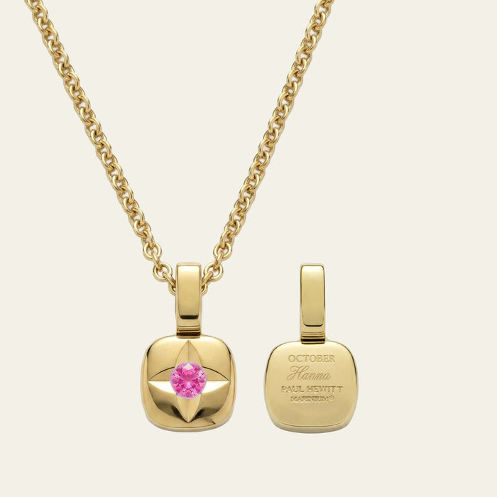 Birthstone October Halskette Gold