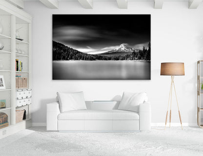 Black and White Mountains Canvas Print #6621