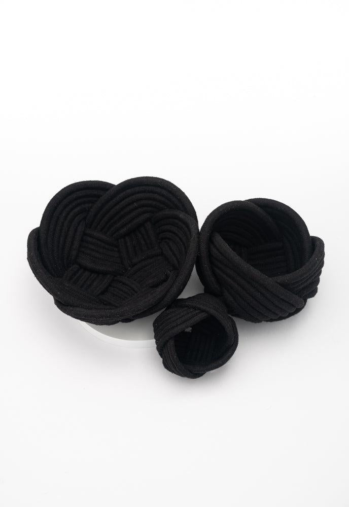 Black Believe Knotted Rope Bowl, Fair Trade, Gives Freedom to Women