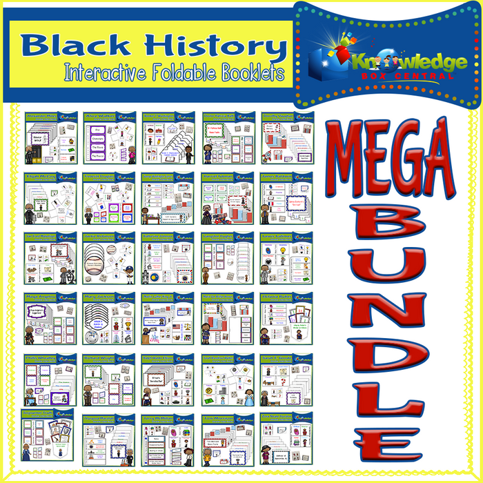 Black History Interactive Foldables Bundles