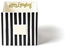 Black Stripe Medium Mini Nesting Cube Happy Everything