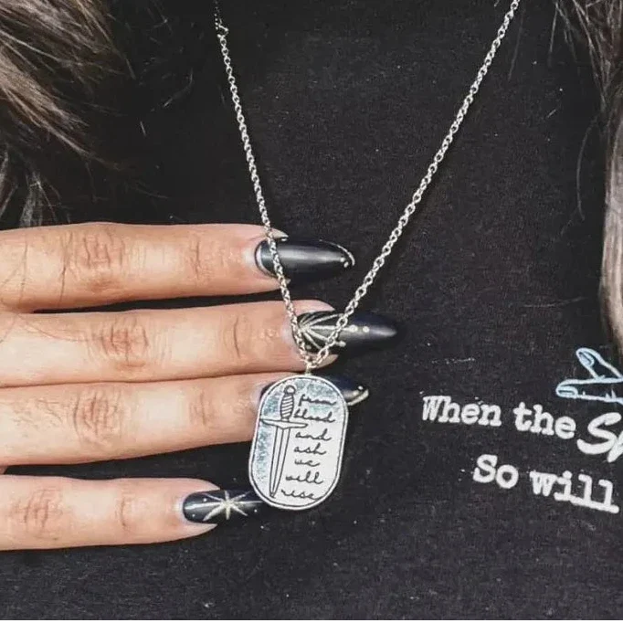 Blood and Ash Inspired: We Will Rise Necklace