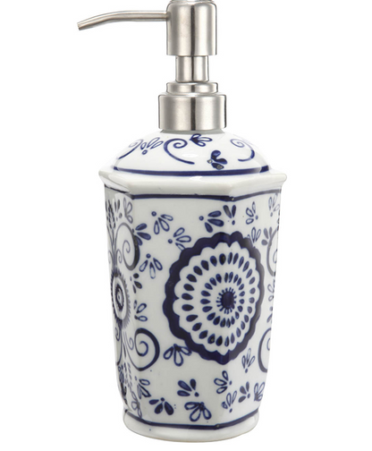 Blue Bath Accessories (4 pieces)