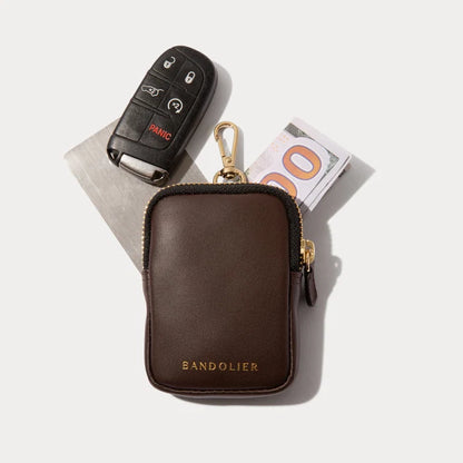 Bodie Crossbody Strap Only with Mini Zip Pouch - Espresso/Gold
