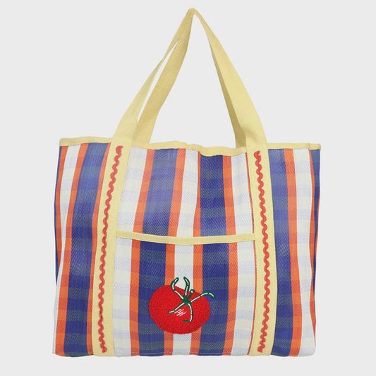 Bon Appetit Recycled Plastic Tote Bag - Tomato