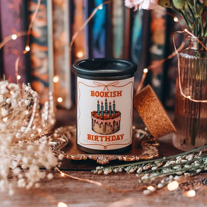 Bookish Birthday Candle 6 OZ Candles