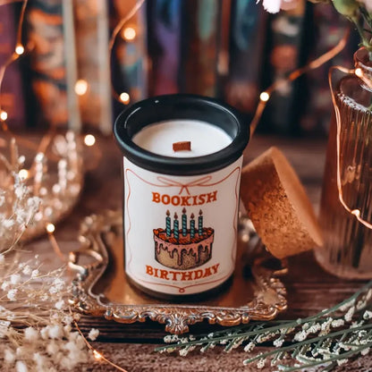 Bookish Birthday Candle 6 OZ Candles