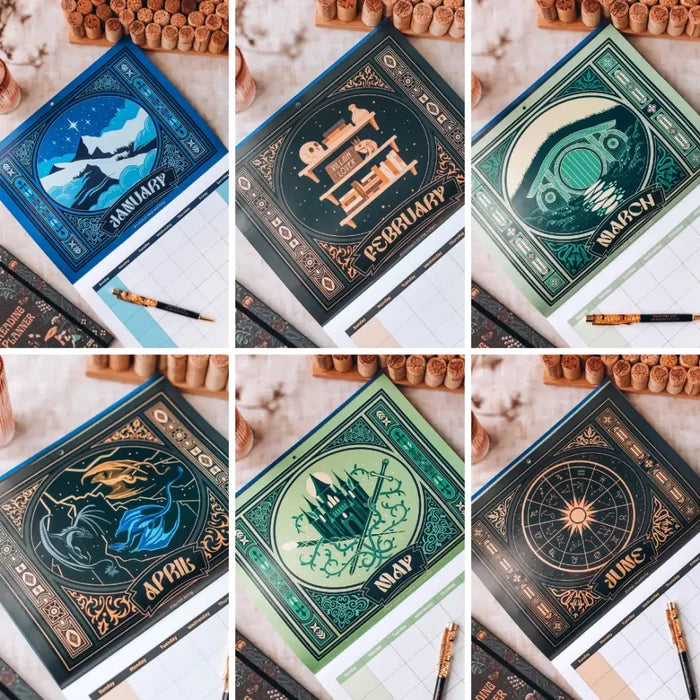 Bookish Calendar stationary