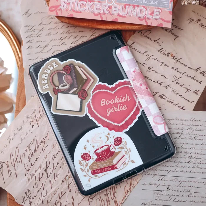 Bookish Coffee Kindle Inserts and Sticker Bundle Stickers