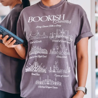 MEMBERS EXCLUSIVE: Bookish Crowns Heavy Weight Tee Shirt