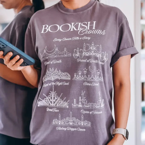 MEMBERS EXCLUSIVE: Bookish Crowns Heavy Weight Tee Shirt