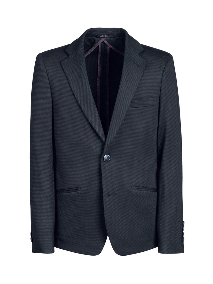 Boy's Basic Stretch Suit Jacket - Navy