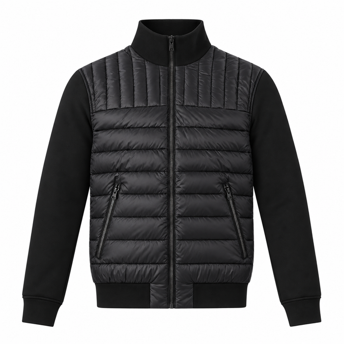 Boy's Jackie Light Bomber Puffer Jacket - Black