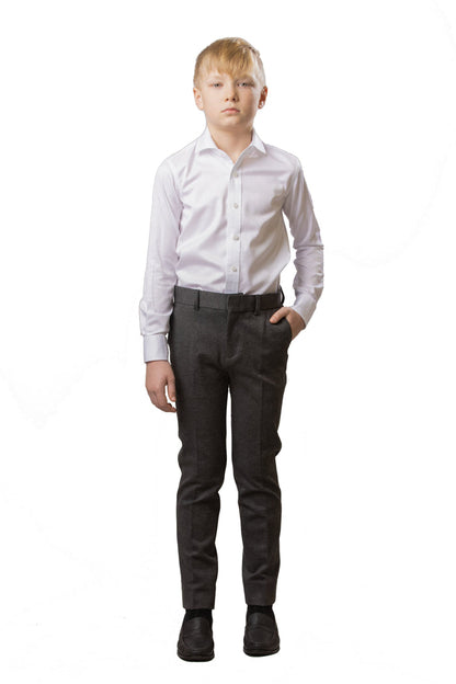 Boy's Soho Stretch Pants - Charcoal