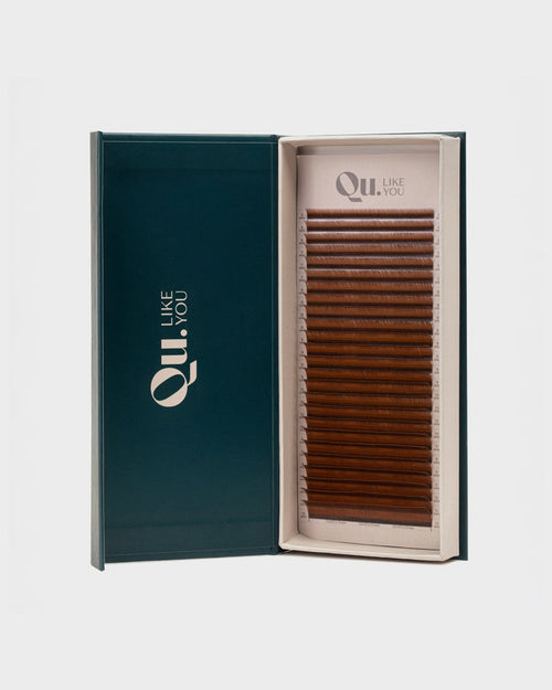 Eyelash Extensions Brown Collection Mix XXL  – Praline / 0.07 mm – 25 Lines Qu.Like You