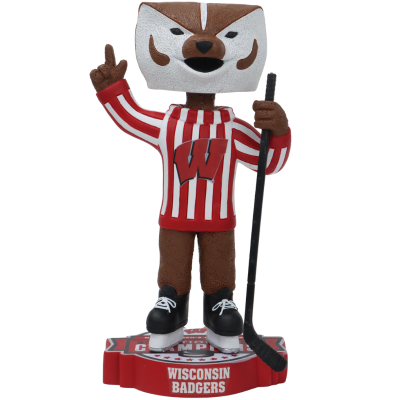 Bucky Badger Wisconsin Badgers Mascot 2025 NCAA Women's Hockey National Champions Bobblehead
