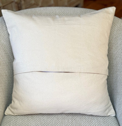 Butterfly Transform Decorative Pillow Cover- 20" x 20" - Handmade by Survivors