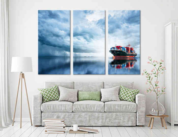 Cargo Ship Canvas Print #7039