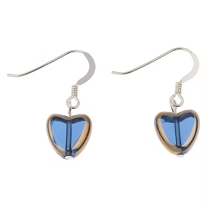 Carrie Elspeth Gold Edged Heart Earrings