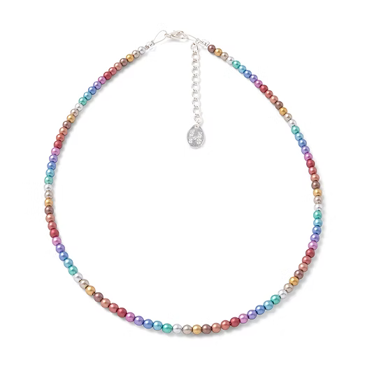 Carrie Elspeth Pearl Rainbow Links Necklace