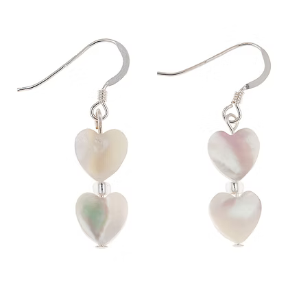 Carrie Elspeth Shell Hearts Duo Earrings